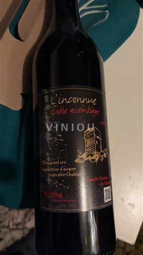 Vaud Chablais AOC Famille Cochard L'inconnue Noble assemblage 2022