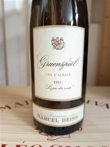 Alsace Alsace Grand Cru Grand Cru Domaine Marcel Deiss Gruenspiel 2017