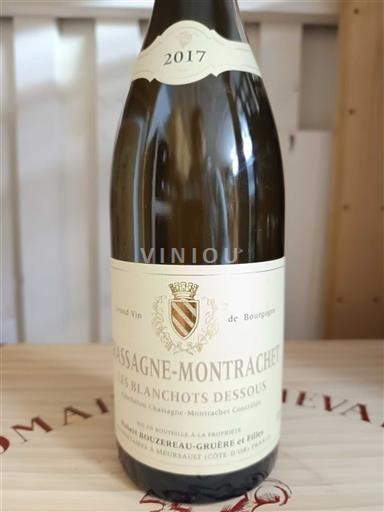 Bourgogne Chassagne-montrachet Domaine Bouzereau-Gruère et Filles Les Blanchots Dessous 2017
