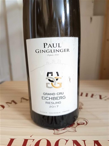 Alsace Không được chỉ định Grand Cru Paul Ginglinger Grand Cru Eichberg Riesling 2017