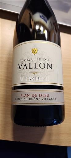 Thung lũng Rhône Côtes-du-rhône-villages Domaine Vallon Plan de Dieu 2023