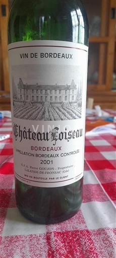 Bordeaux Château Loiseau 2001