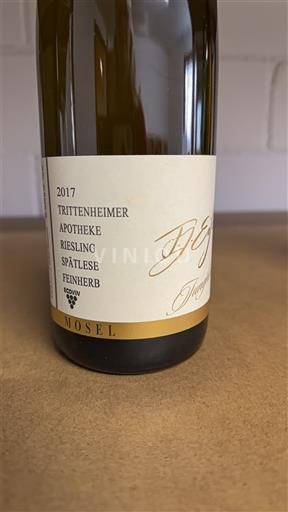 Mosel Moselle F.J. Eiffel Trittenheim Spätlese Feinherb 2017
