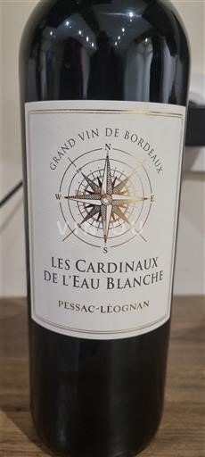 Bordeaux Pessac-Léognan Les Cardinaux de l'Eau Blanche Không niên vụ