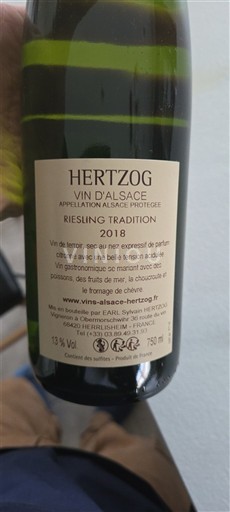 Alsace Hertzog Riesling Tradition 2018