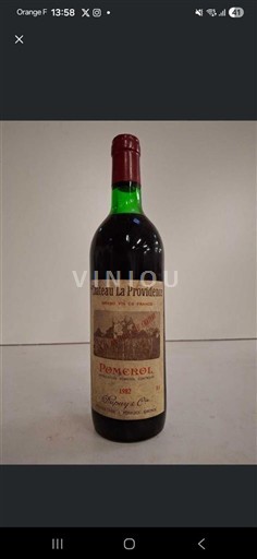 Bordeaux Pomerol Château La Providence 1982