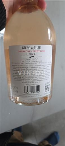Languedoc ja Roussillon Pays d'Oc Greg & Juju Grenache Pinot Noir 2024