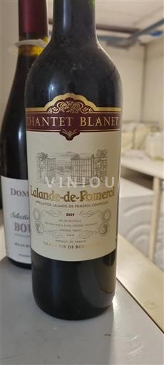 Bordeaux Lalande-de-pomerol Chantet Blanet 2009