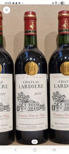 Bordeaux Không được chỉ định Château Lardière 2000
