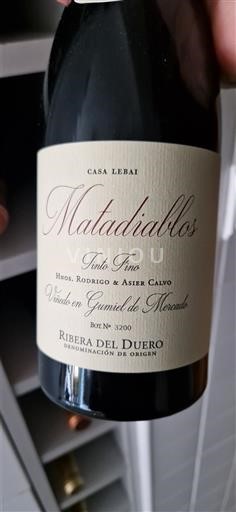 Castilien og León Ribera del Duero Casa Lebai Matadiablos Ikke årgangsbestemt