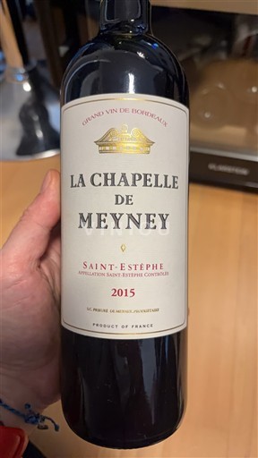 Bordeaux Saint-Estèphe Château Meyney La Chapelle de Meyney 2015