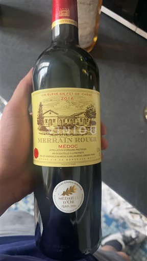 Bordeaux Médoc Merrian Rouge 2019