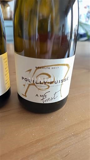 Bourgogne Pouilly-fuissé Forest Âme 2017