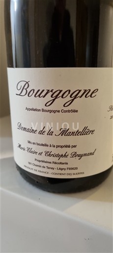 Borgoña Domaine La Mantellière Sin añada