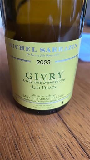 Bourgogne Givry Michel Sarrazin et Fils Les Dracy 2023