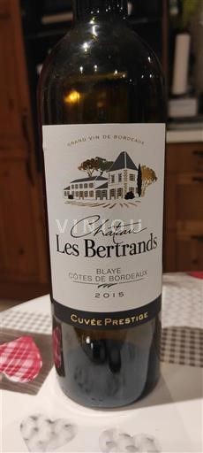 Bordeaux Blaye-Côtes-de-Bordeaux Château Les Bertrands Prestige 2015