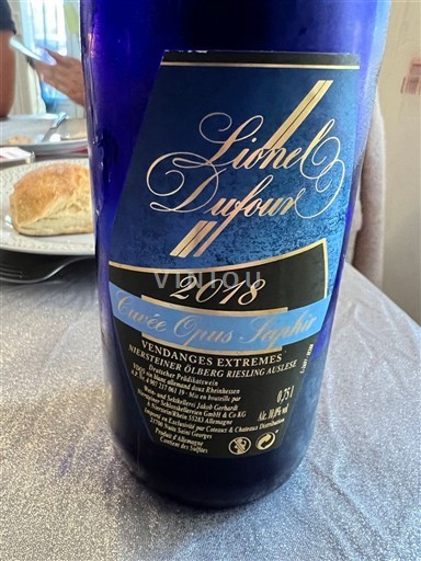 Alsasko Ryzlink Lionel Dufour Opus Saphir 2018