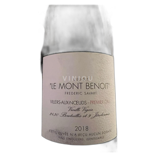 Champagne Savart Le Mont Benoit 2018
