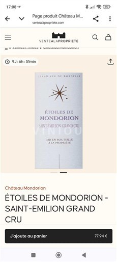 Bordeaux Saint-Émilion Grand Cru Grand Cru Château Mondorion Étoiles de Mondorion 2020