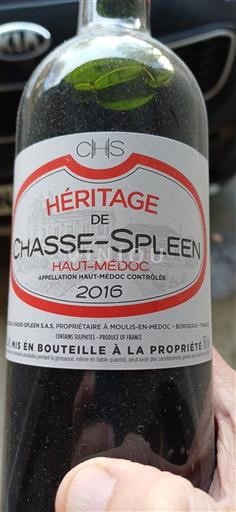 Bordeaux Haut-Médoc Château Chasse-Spleen Héritage 2016
