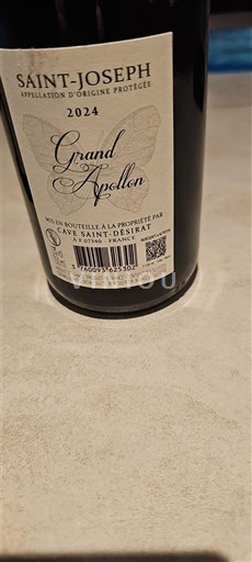 Rhône Valley Saint-Joseph Cave Saint-Désirat Grand Apollon 2024