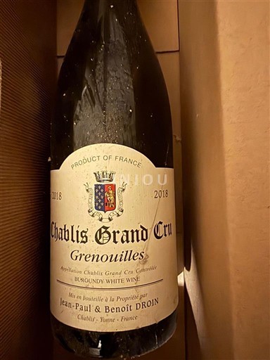 Bourgogne Chablis Grand Cru Jean-Paul & Benoît Droin Grenouilles 2018