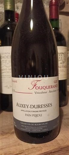 Bourgogne Auxey-duresses Guy Fouquerand Pain Perdu 2019