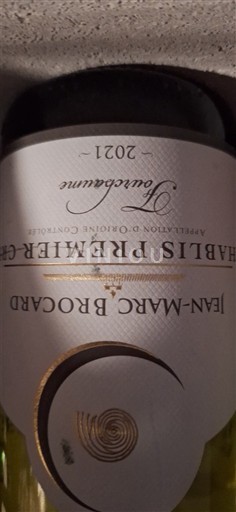 Bourgogne Chablis Jean-Marc Brocard Vaucoupin 2021