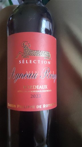 Bordéus Baron Philippe de Rothschild Sélection Agneau Rouge 2023