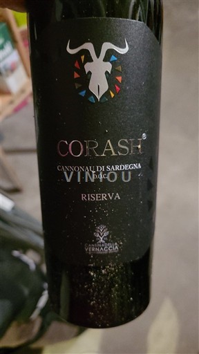 Sardinia Cannonau de Sardaigne Cantina della Vernaccia Corash 2020