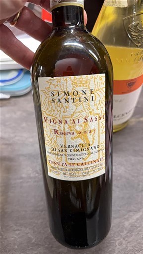Toscana Vernaccia di San Gimignano Simone Santini Tenuta Le Calcinaie Vigna ai Sassi Riserva 2023