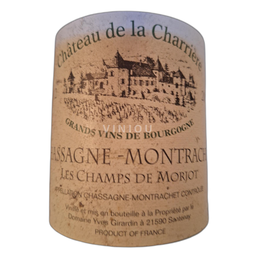 Bourgogne Chassagne-Montrachet Château de la Charrière Les Champs de Morjot 2012