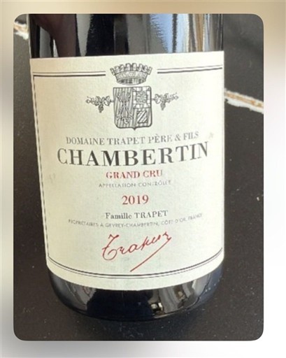 Burgundia Chambertin Grand Cru Domaine Trapet Père & Fils 2019