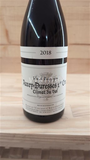 Bourgogne Auxey-duresses Premier Cru Domaine Vincent Creusefond Climat du Val 2018