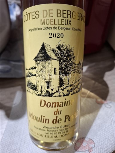 Tây Nam Côtes-de-bergerac Domaine Moulin de Peytirat 2020