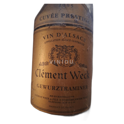 Alsace Gewurztraminer Clément Weck et Fils Prestige 2005