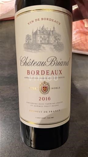 Bordeaux Château Briand Noble 2016