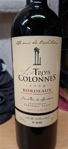 Bordeaux Les Trois Colonnes 2009