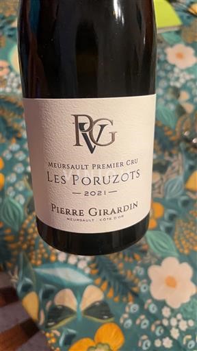 Bourgogne Meursault Premier Cru Pierre Girardin Les Poruzots 2021