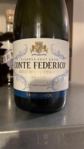 Trentino-Južna Tirolska Tridentinsko-Gornje Poadižje Conti Bossi Fedrigotti Conte Federico Riserva Brut 2020