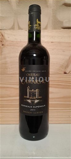 Rượu vang Rouge sec Château Camarsac 2013 Pháp Bordeaux Bordeaux Supérieur AOC