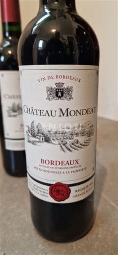 Bordeaux Château Mondeau 2016