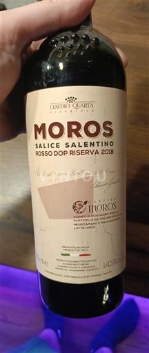 Puglia Salice Salentino Cantina Moros Moros 2018