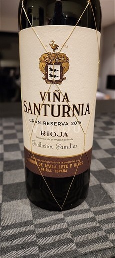 La Rioja Rioja Viña Santurnia Gran Reserva 2015