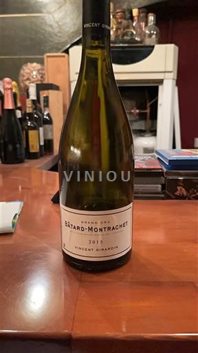 Bourgogne Bâtard Montrachet Grand Cru Vincent Girardin 2015