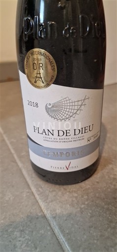 Thung lũng Rhône Không được chỉ định Pierre Vidal Temporis 2018