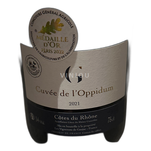 Rona dolina Côtes-du-Rhône Les Vignerons de Gaujac de l'Oppidum 2021