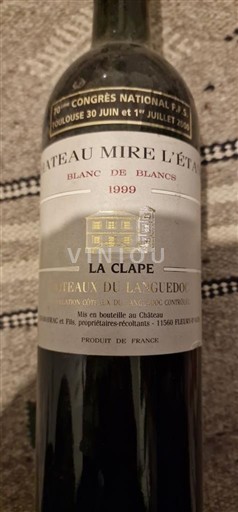 Languedoc La Clape Château Mire l'Étang Blanc de Blancs 1999