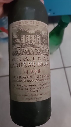 Бордо Бордо Суперіор Château Cadillac-branda 1998