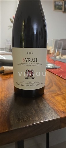 Alpes và các vùng Rhodanien Collines rhodaniennes Maison Les Alexandrins Syrah 2024